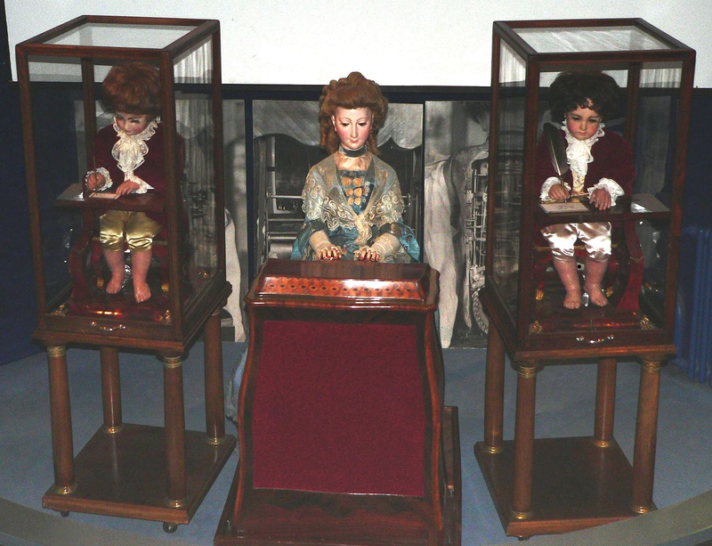 Imagen: los autómatas de Pierre Jaquet-Droz. Wikimedia Commons